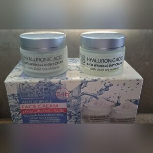 Dead Sea Collection Hyaluronic Minerals Set Anti Wrinkle Day & Night Cream